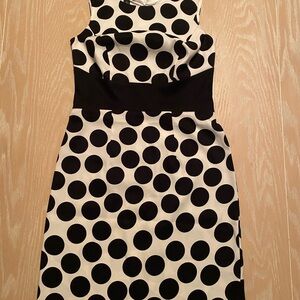 Alyx Strapless Black and White Polka Dot Dress Sz 4